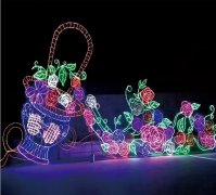 LED燈光節圣誕大型景觀(guān)動(dòng)物3D立體小品亮化戶(hù)外防