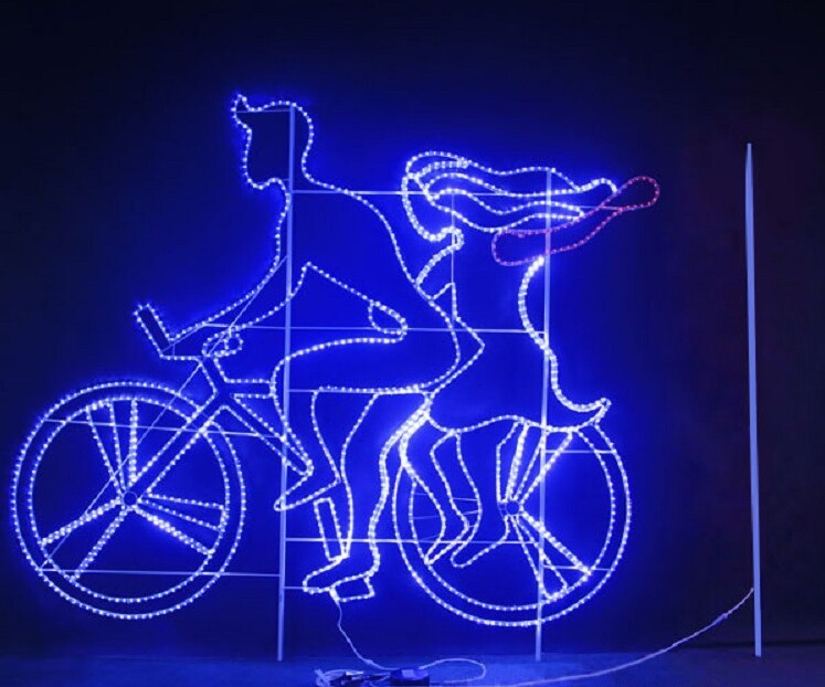 燈光節單車(chē)造型燈